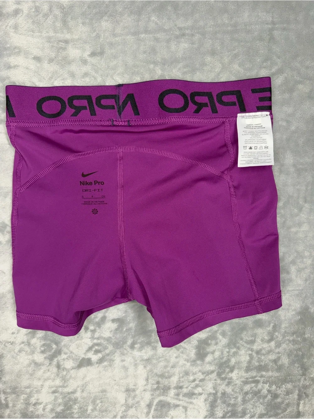 Nike Women's Purple Pro Compression Bike Shorts